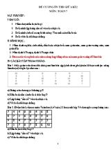 Đê cương ôn thi giưa học kì II môn Toán Lớp 7